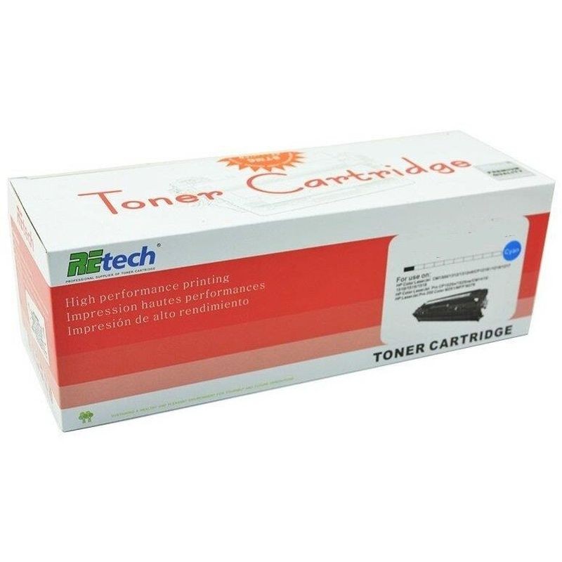 Cartus toner compatibil HP 117A BK/C/M/Y, fara chip, Retech Cyan - imagine 6